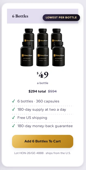 HoneyPower 6 bottles